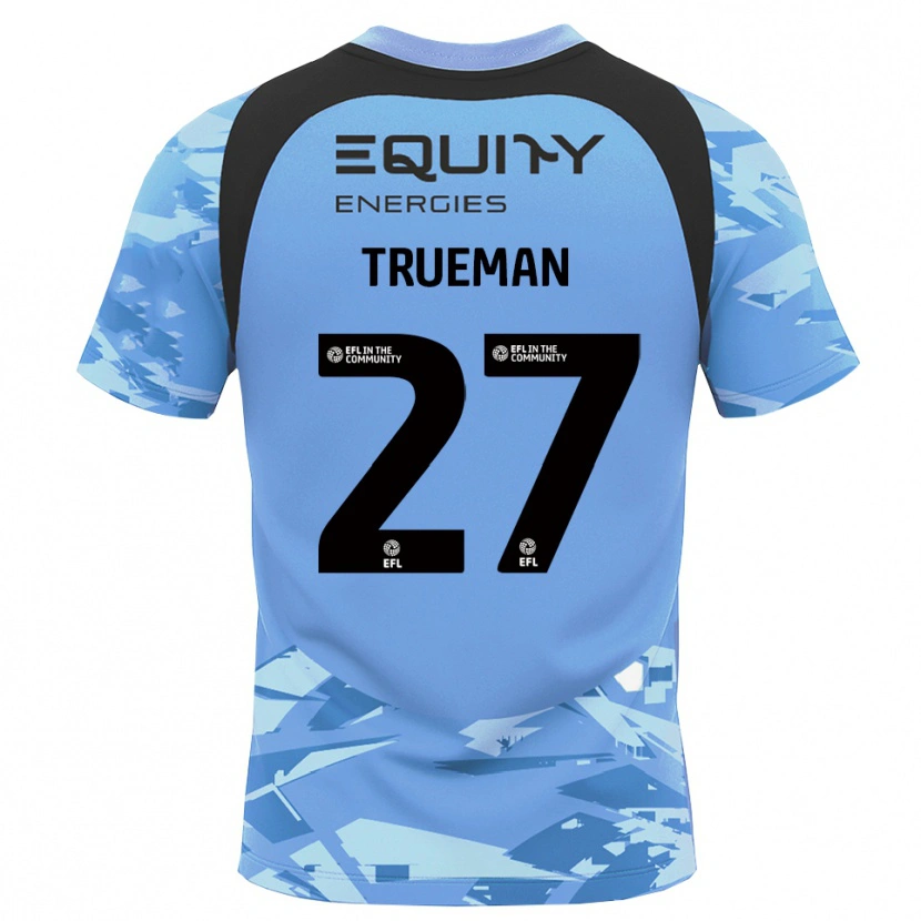 Danxen Mujer Camiseta Connal Trueman #27 Negro Azul Claro Glack Portero Equipación 2025/26 La Camisa México