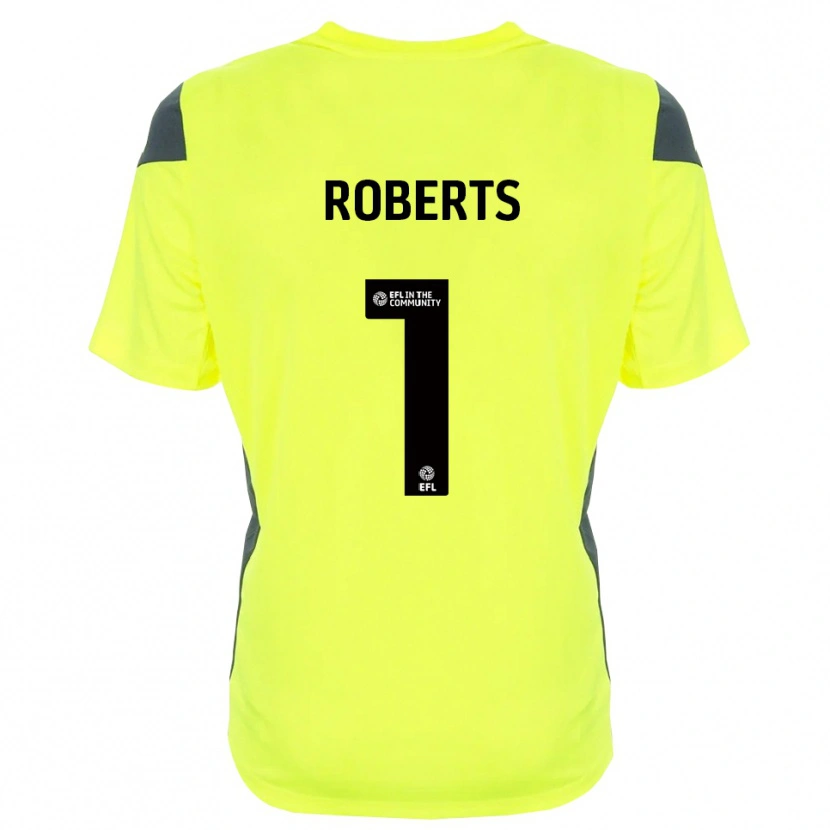 Danxen Mujer Camiseta Myles Roberts #1 Negro Verde Fluorescente Portero Equipación 2025/26 La Camisa México
