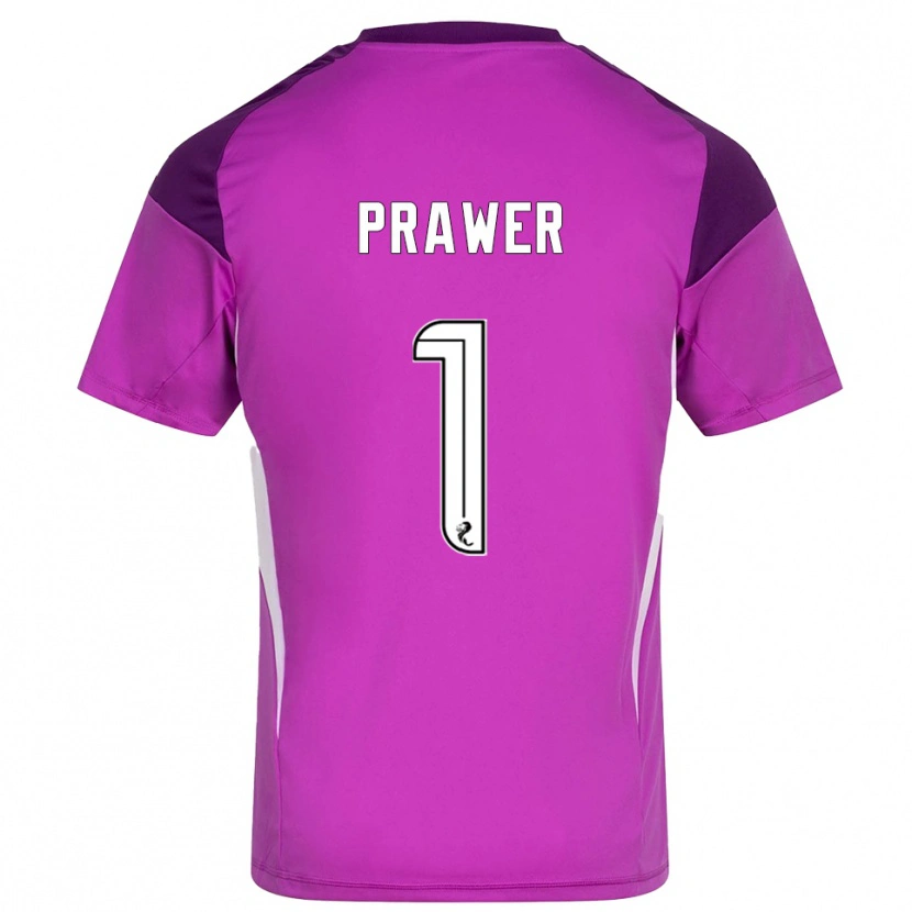 Danxen Mujer Camiseta Anna Prawer #1 Magenta Morado Portero Equipación 2025/26 La Camisa México