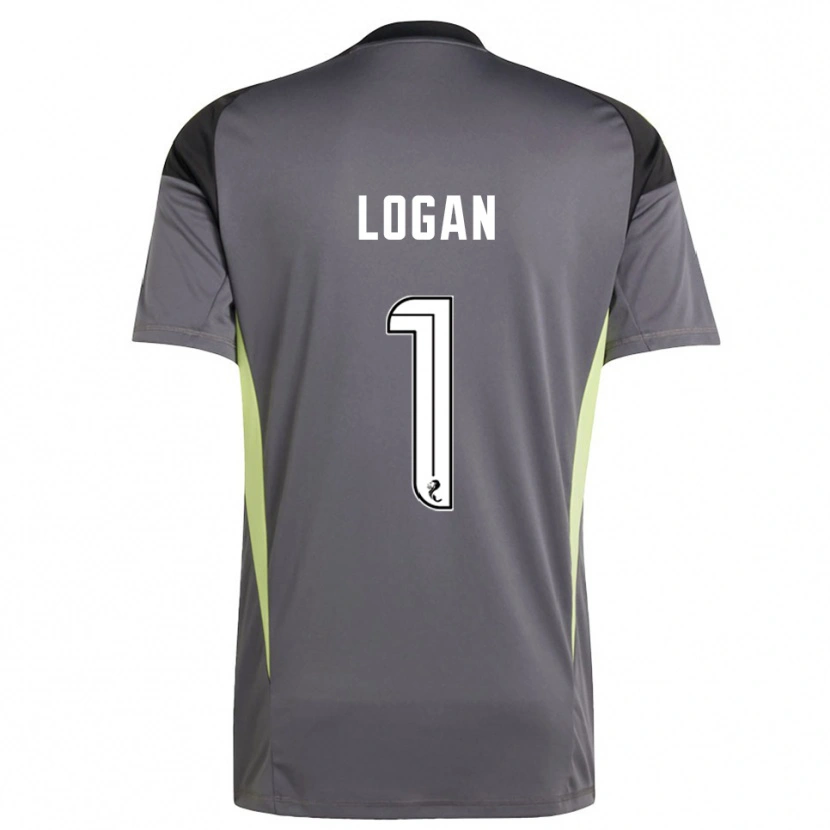 Danxen Mujer Camiseta Chloe Logan #1 Blanco Gris Portero Equipación 2025/26 La Camisa México