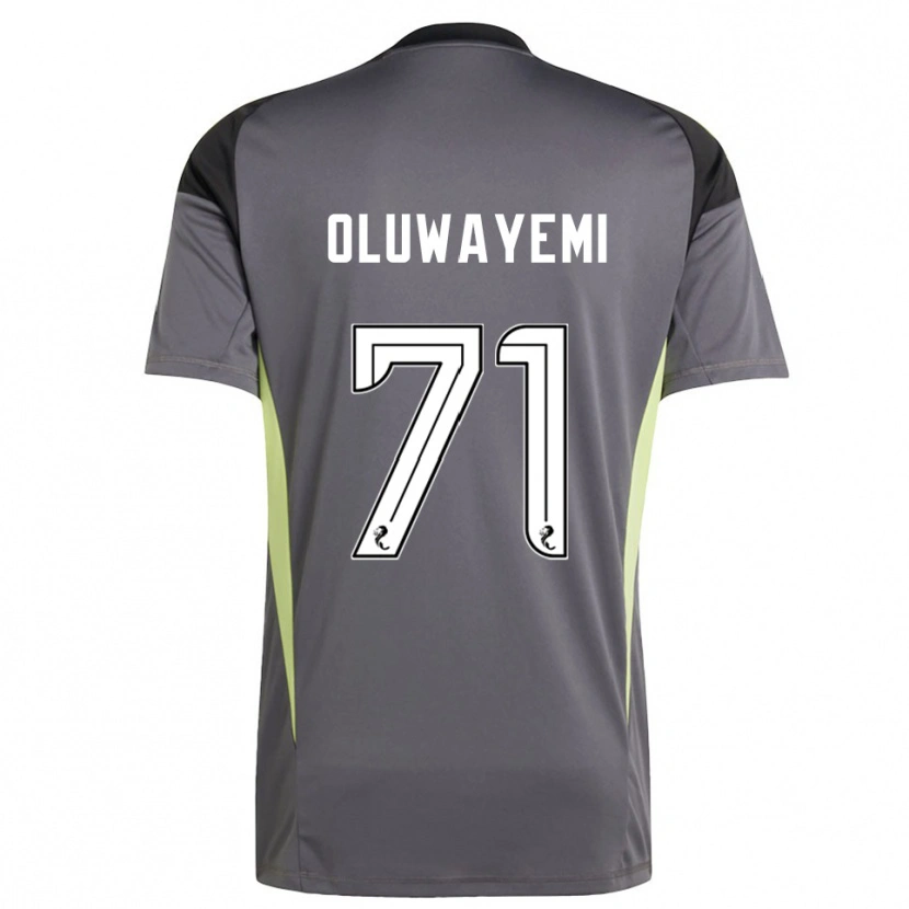 Danxen Mujer Camiseta Tobi Oluwayemi #71 Blanco Gris Portero Equipación 2025/26 La Camisa México