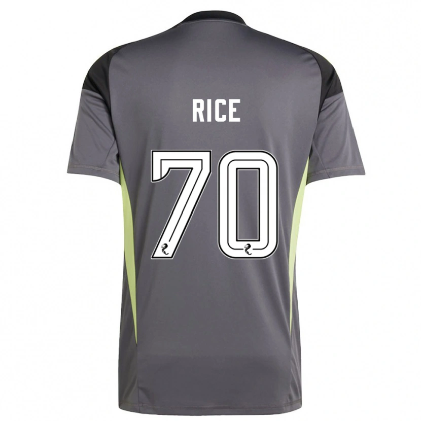 Danxen Mujer Camiseta Aidan Rice #70 Blanco Gris Portero Equipación 2025/26 La Camisa México
