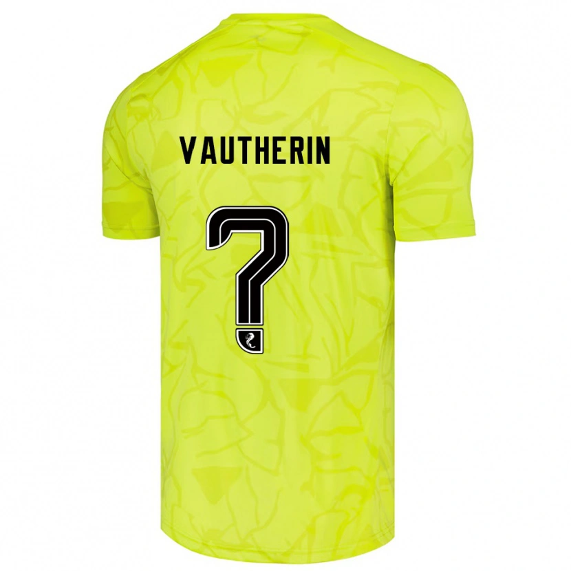 Danxen Mujer Camiseta Sam Vautherin #0 Negro Amarillo Portero Equipación 2025/26 La Camisa México