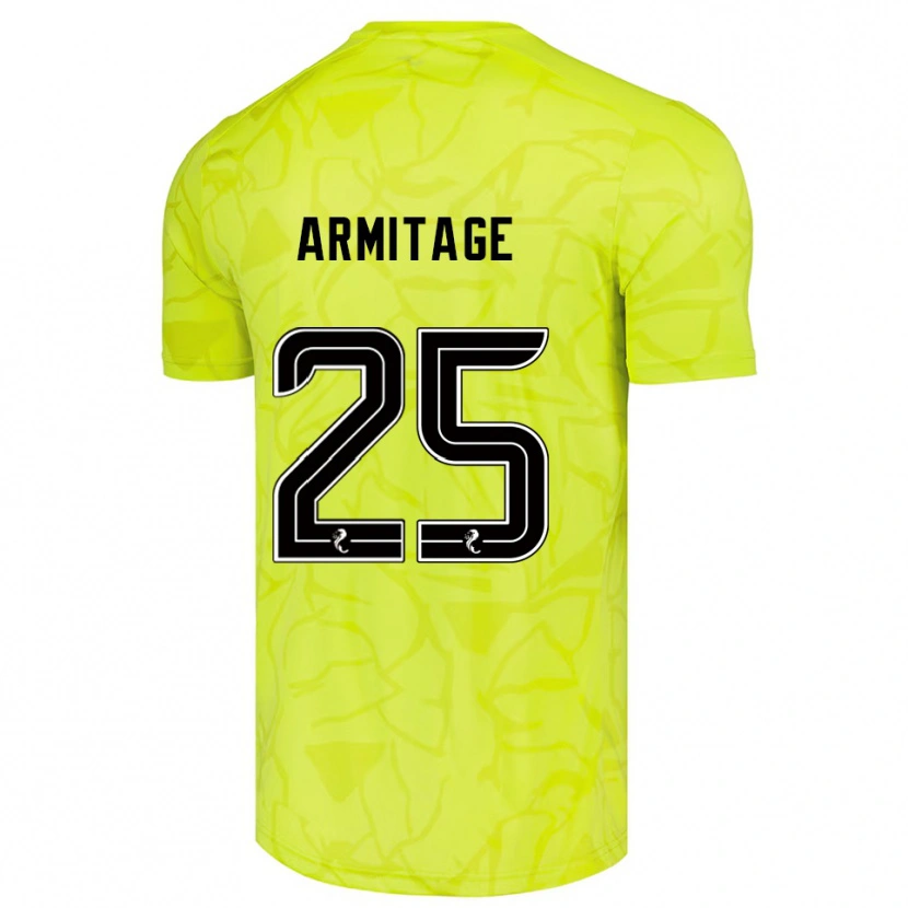 Danxen Mujer Camiseta Rowena Armitage #25 Negro Amarillo Portero Equipación 2025/26 La Camisa México