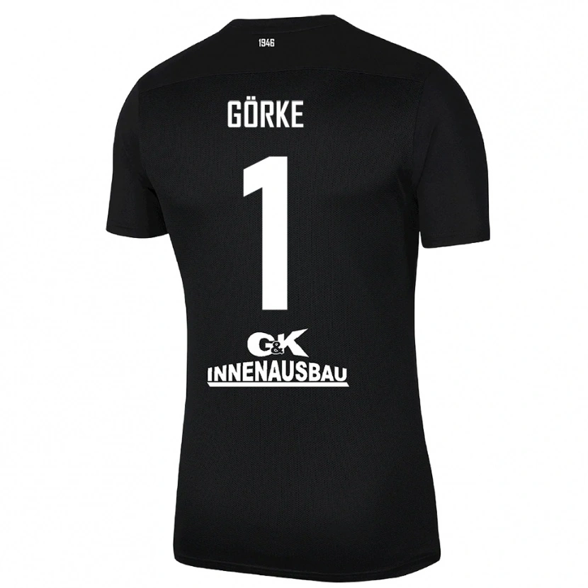 Danxen Mujer Camiseta Arthur Görke #1 Blanco Negro Portero Equipación 2025/26 La Camisa México