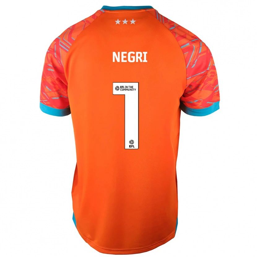 Danxen Mujer Camiseta Natalia Negri #1 Blanco Naranja Portero Equipación 2025/26 La Camisa México