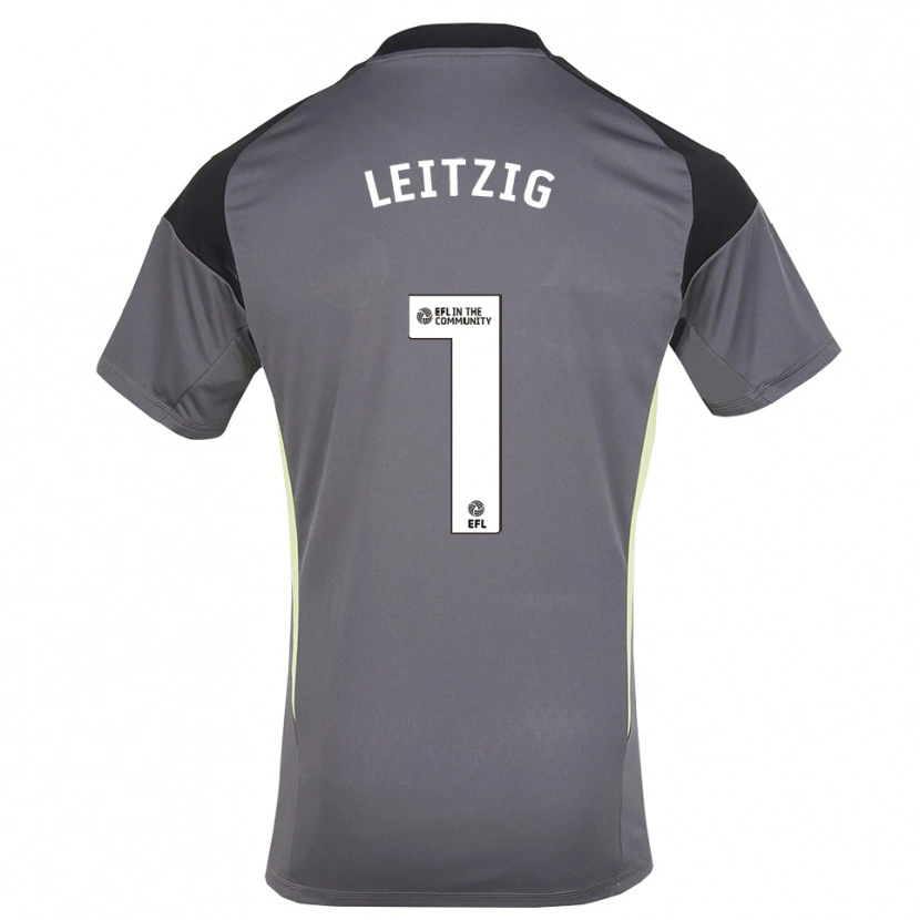 Danxen Mujer Camiseta Janina Leitzig #1 Blanco Gris Portero Equipación 2025/26 La Camisa México
