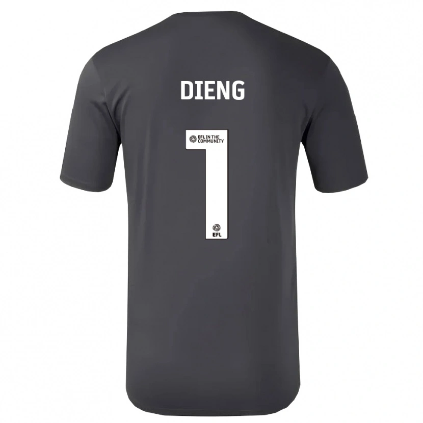 Danxen Mujer Camiseta Seny Dieng #1 Blanco Negro Portero Equipación 2025/26 La Camisa México