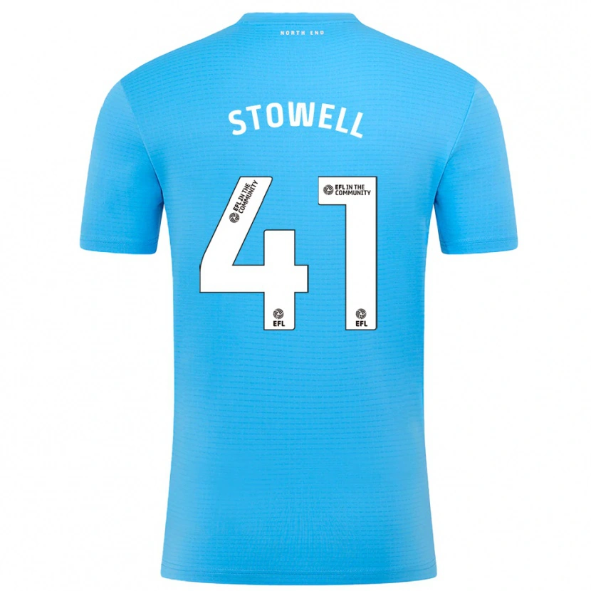 Danxen Mujer Camiseta Li-Bau Stowell #41 Blanco Azul Portero Equipación 2025/26 La Camisa México