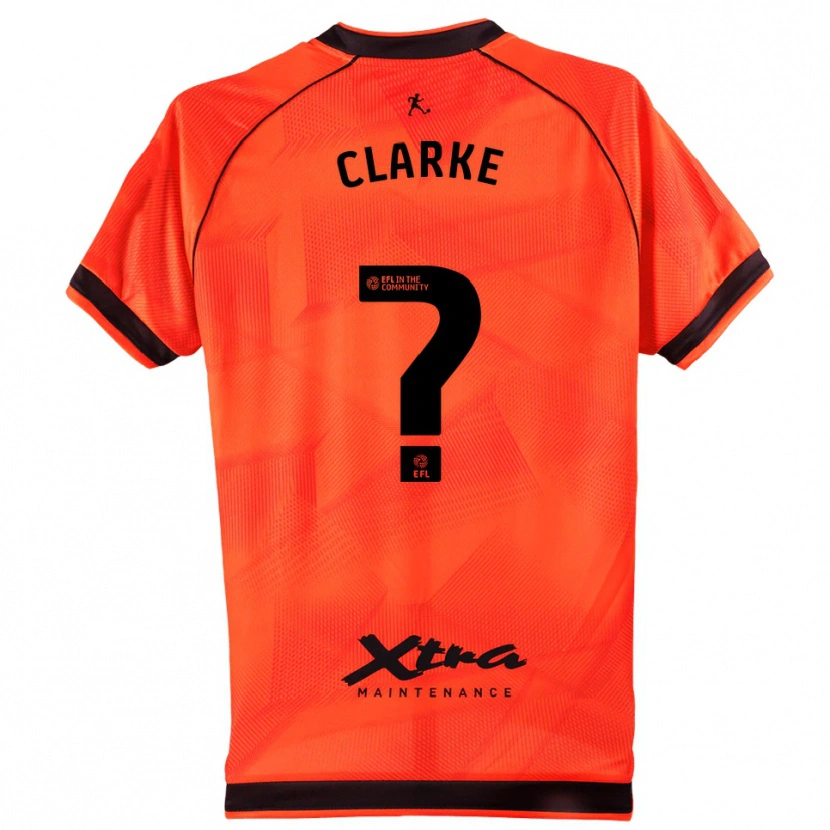 Danxen Mujer Camiseta Kenny Clarke #0 Negro Naranja Portero Equipación 2025/26 La Camisa México