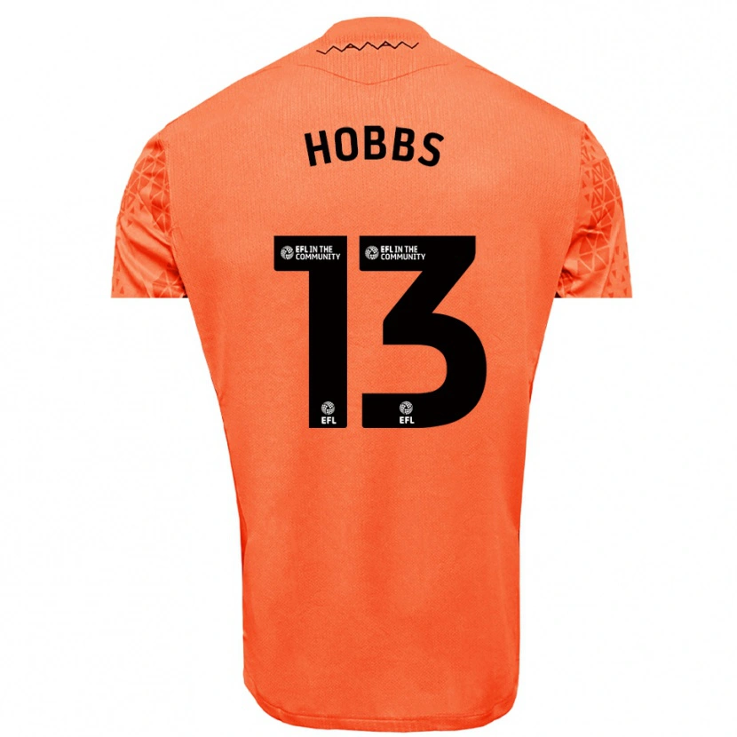 Danxen Mujer Camiseta Charlie Hobbs #13 Negro Naranja Portero Equipación 2025/26 La Camisa México