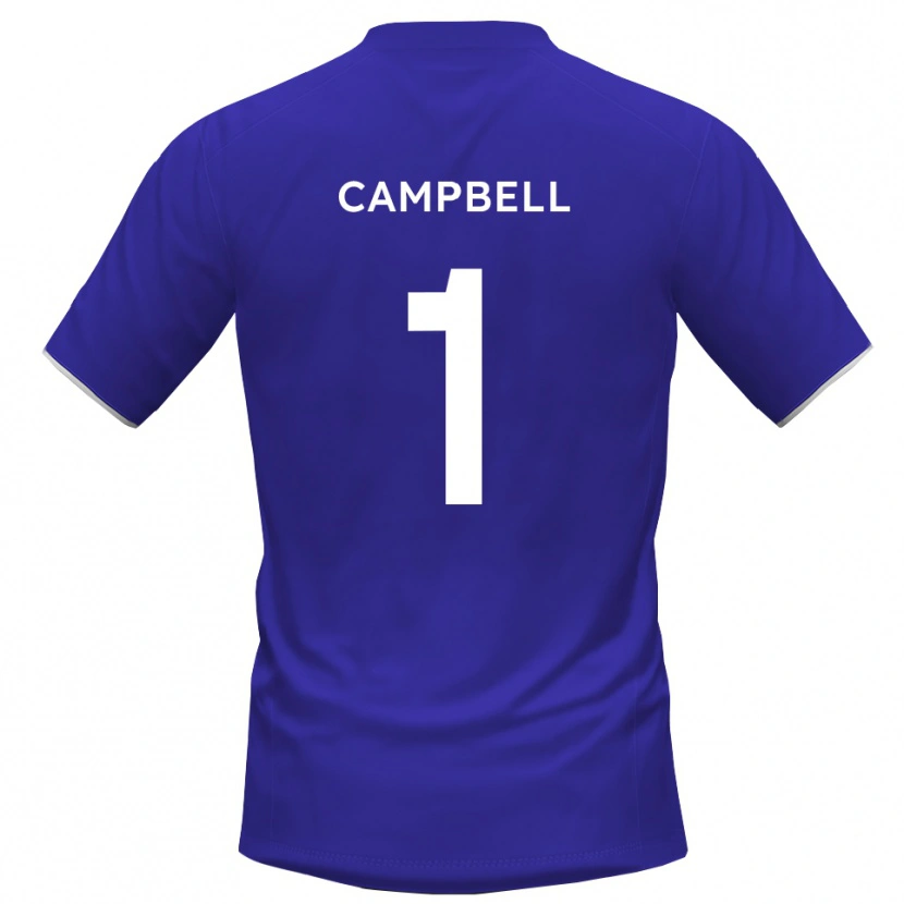 Danxen Mujer Camiseta Maison Campbell #1 Azul Real Portero Equipación 2025/26 La Camisa México