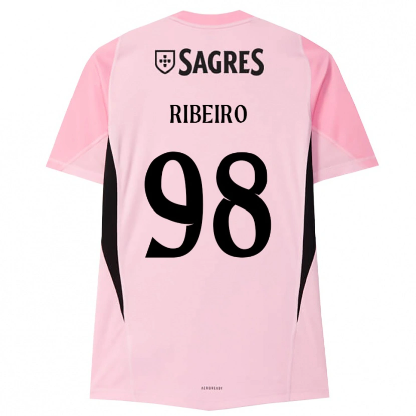 Danxen Mujer Camiseta Ricardo Ribeiro #98 Rosa Negro Portero Equipación 2025/26 La Camisa México