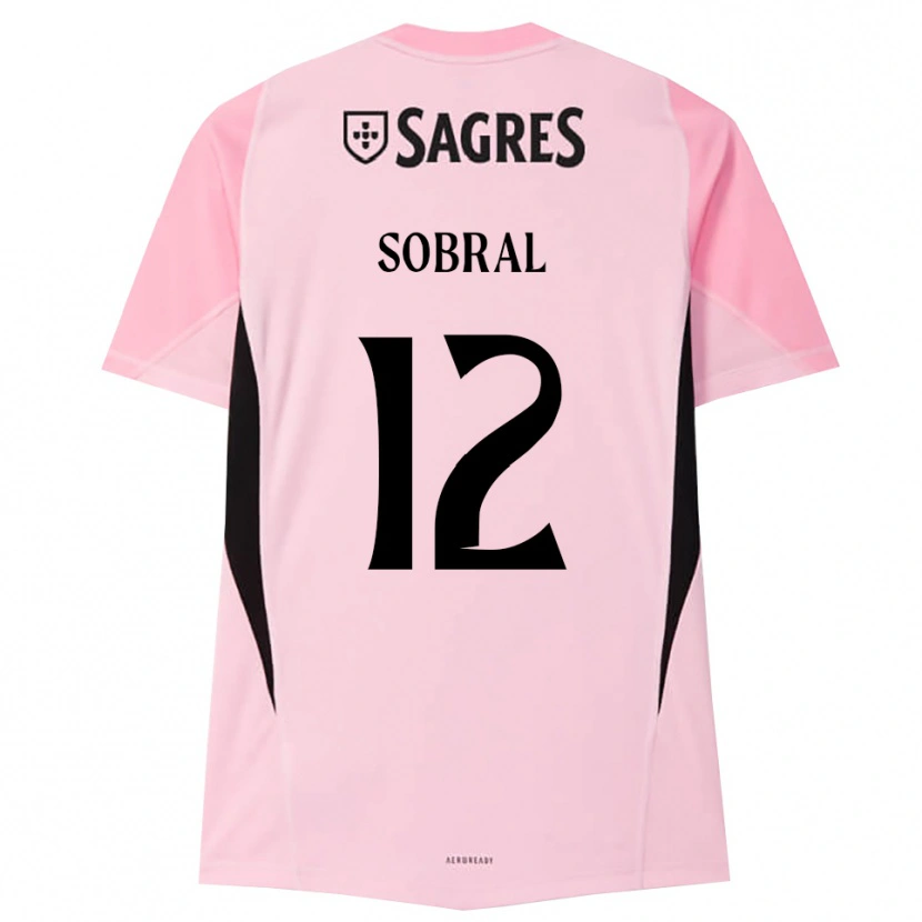 Danxen Mujer Camiseta Gonçalo Sobral #12 Rosa Negro Portero Equipación 2025/26 La Camisa México