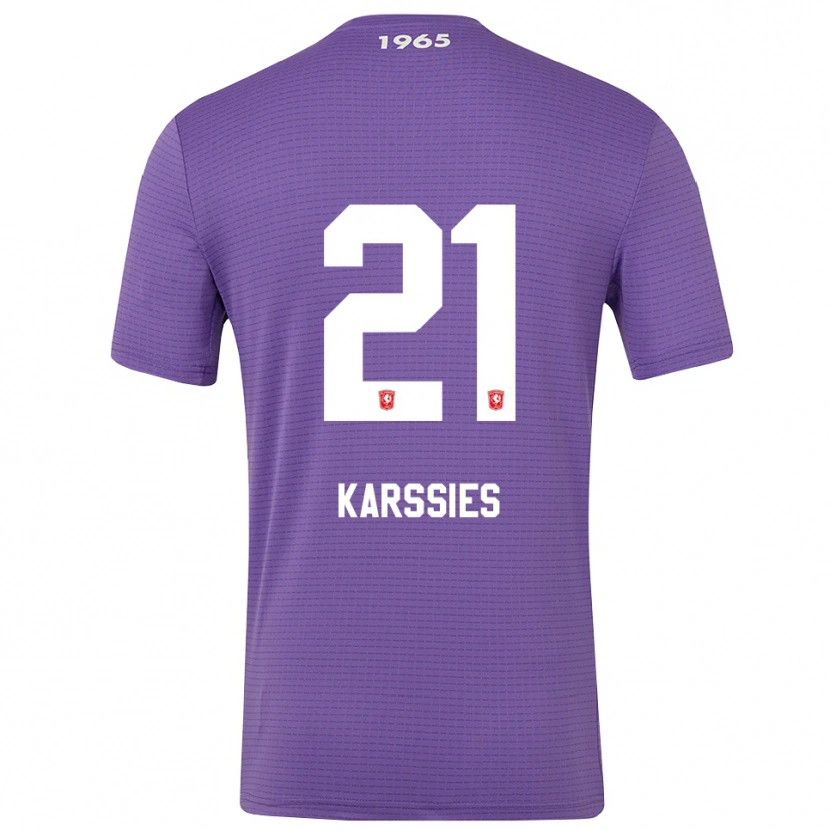 Danxen Mujer Camiseta Sam Karssies #21 Morado Medio Portero Equipación 2025/26 La Camisa México