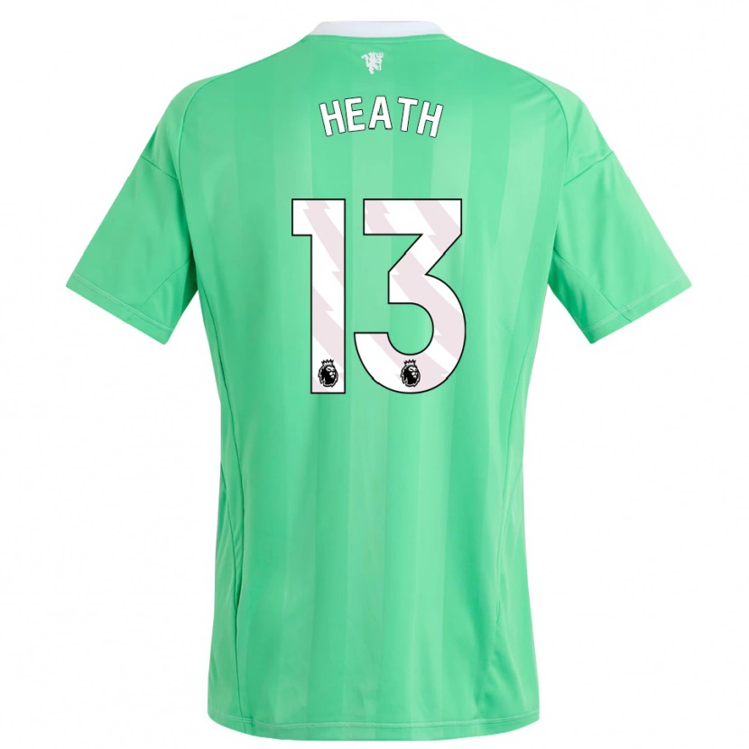 Danxen Mujer Camiseta Fred Heath #13 Verde Esmeralda Portero Equipación 2025/26 La Camisa México