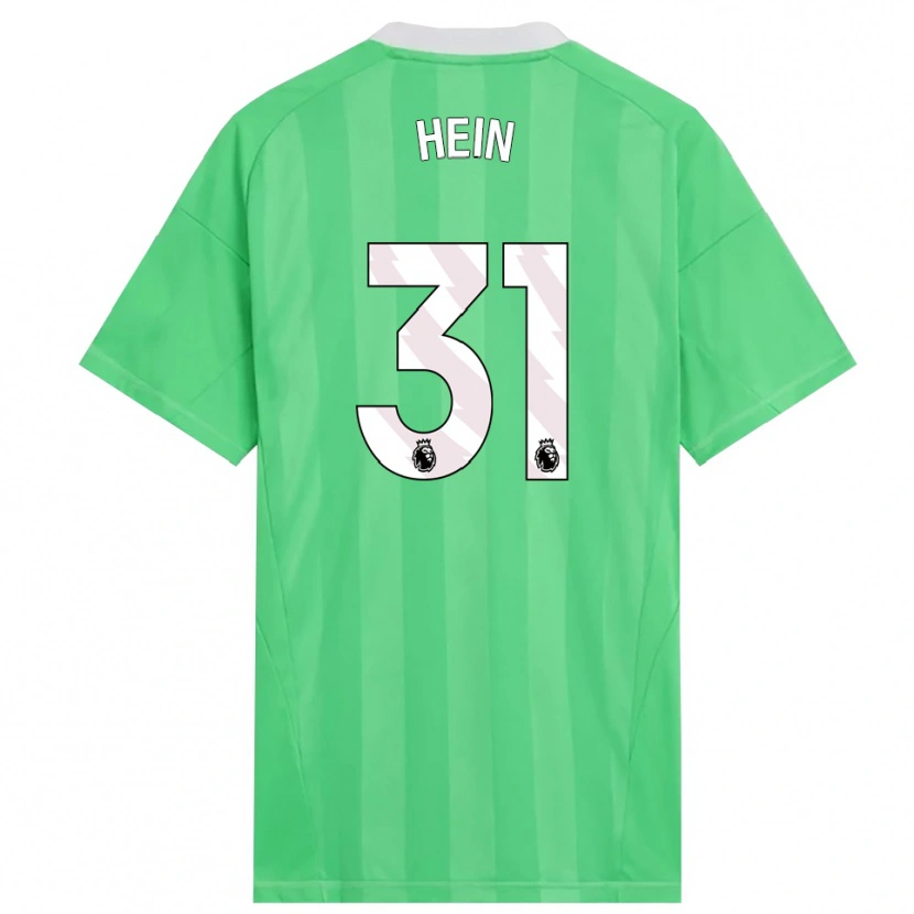 Danxen Mujer Camiseta Karl Hein #31 Verde Claro Blanco Portero Equipación 2025/26 La Camisa México