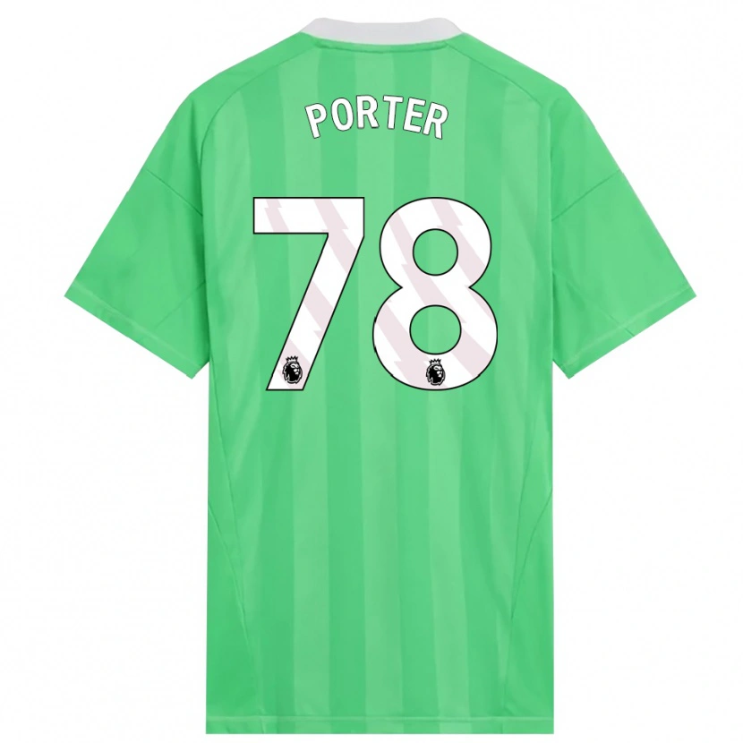 Danxen Mujer Camiseta Jack Porter #78 Verde Claro Blanco Portero Equipación 2025/26 La Camisa México