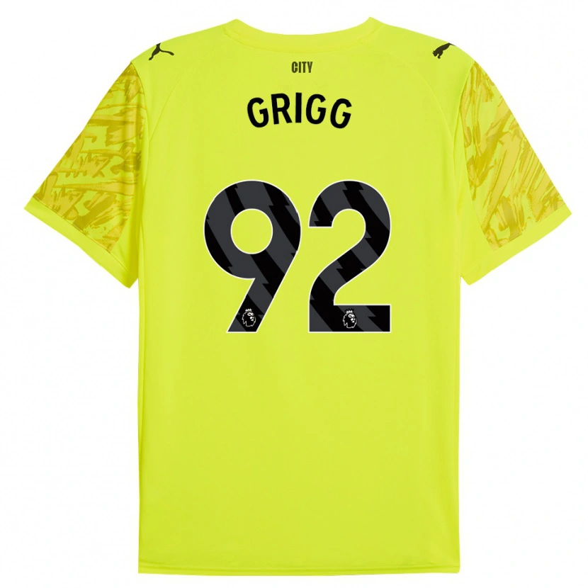 Danxen Mujer Camiseta Finley Grigg #92 Amarillo Naranja Negro Portero Equipación 2025/26 La Camisa México