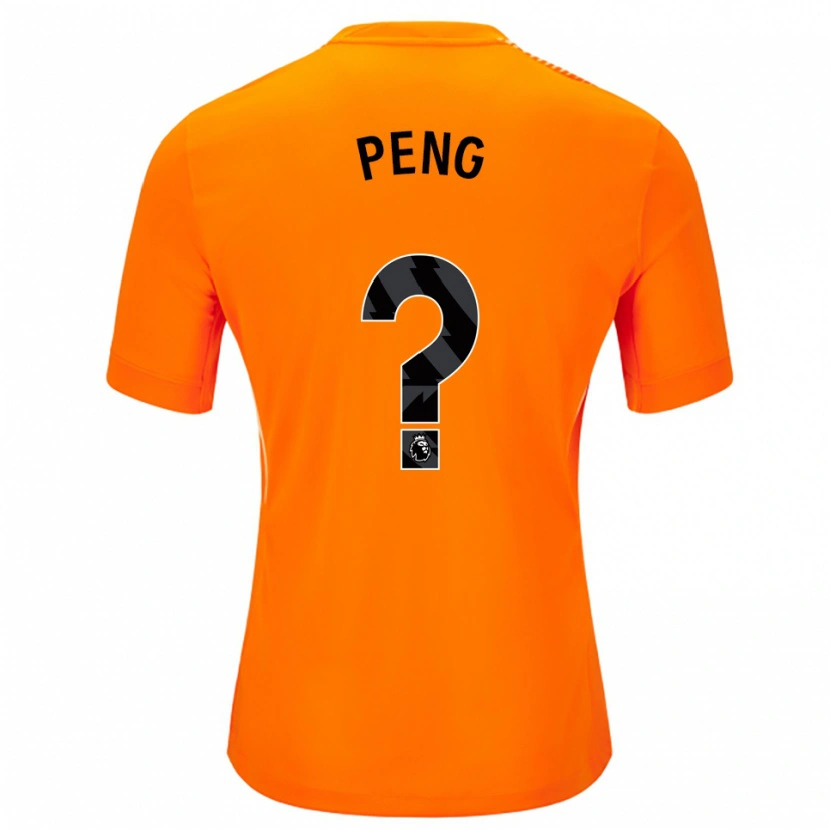 Danxen Mujer Camiseta Livia Peng #0 Naranja Negro Portero Equipación 2025/26 La Camisa México