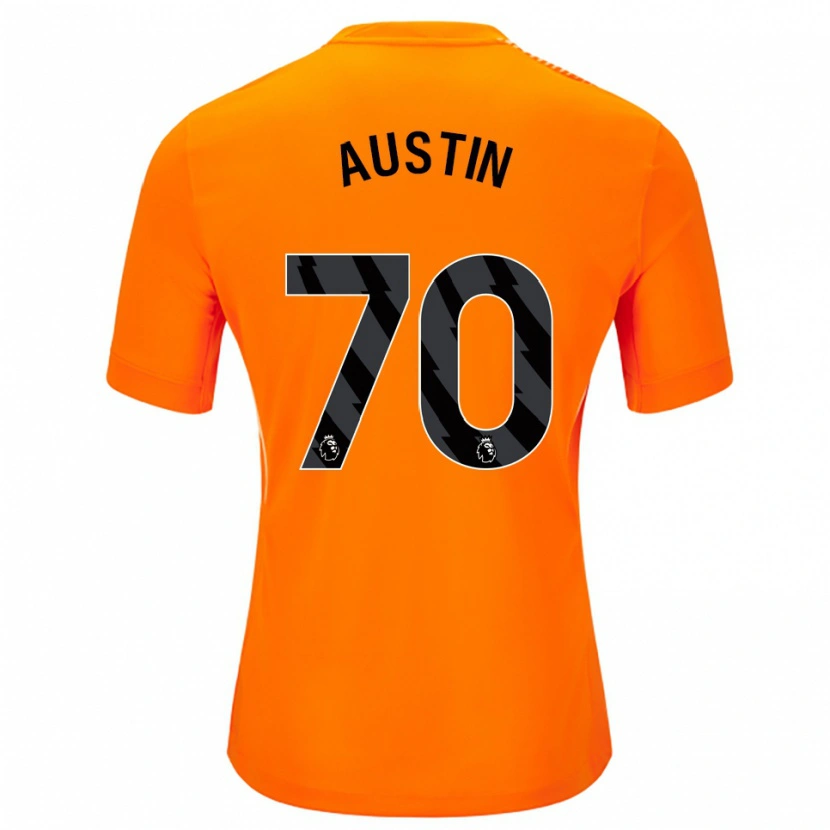 Danxen Mujer Camiseta Jack Austin #70 Naranja Negro Portero Equipación 2025/26 La Camisa México