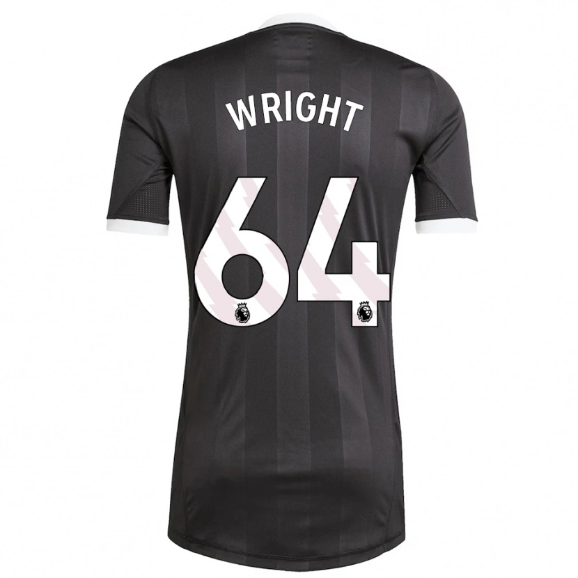 Danxen Mujer Camiseta James Wright #64 Blanco Negro Portero Equipación 2025/26 La Camisa México