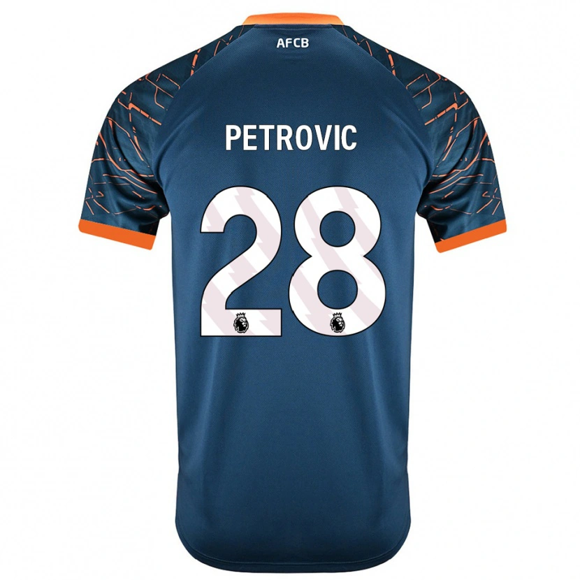 Danxen Mujer Camiseta Djordje Petrovic #28 Azul Pizarra Oscuro Portero Equipación 2025/26 La Camisa México