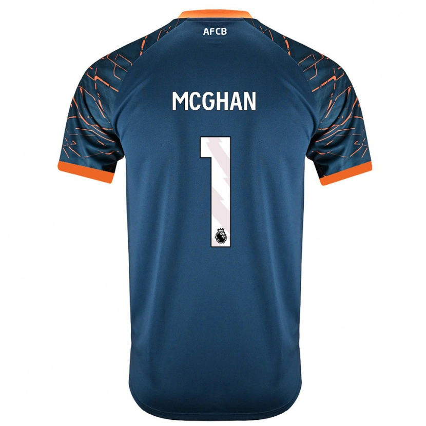 Danxen Mujer Camiseta Hayden McGhan #1 Azul Pizarra Oscuro Portero Equipación 2025/26 La Camisa México