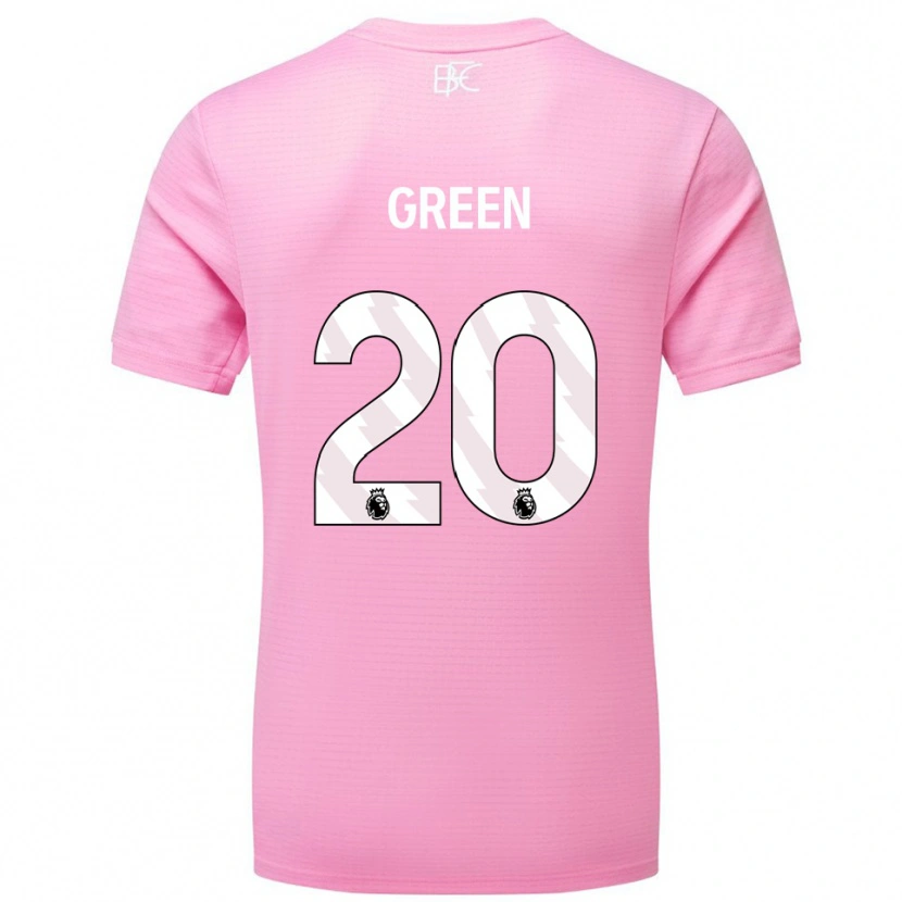 Danxen Mujer Camiseta Etienne Green #20 Blanco Rosa Portero Equipación 2025/26 La Camisa México