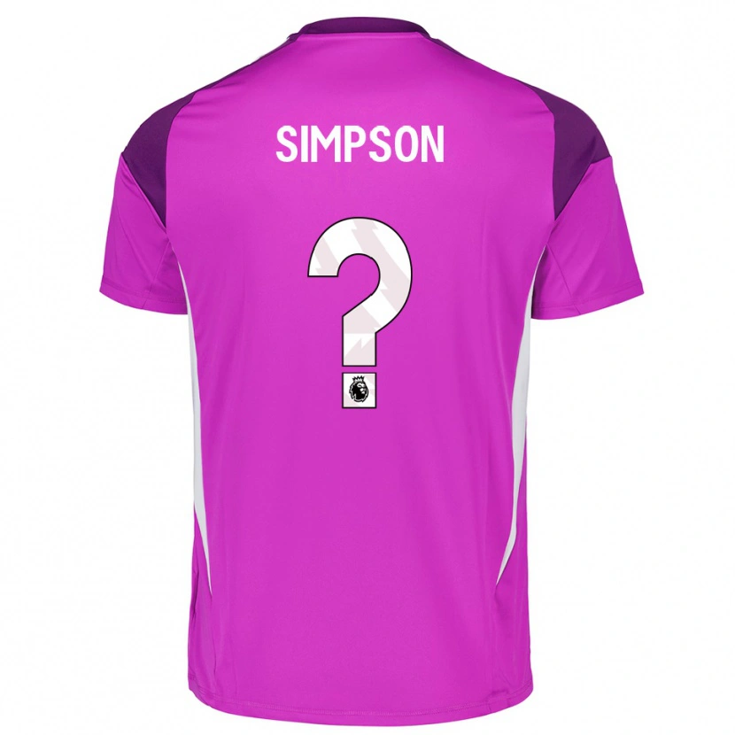 Danxen Mujer Camiseta Carrie Simpson #0 Blanco Blanco Portero Equipación 2025/26 La Camisa México