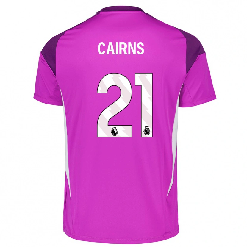 Danxen Mujer Camiseta Alex Cairns #21 Blanco Blanco Portero Equipación 2025/26 La Camisa México