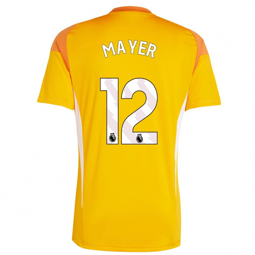 Danxen Mujer Camiseta Oliver Mayer #12 Blanco Blanco Portero Equipación 2025/26 La Camisa México