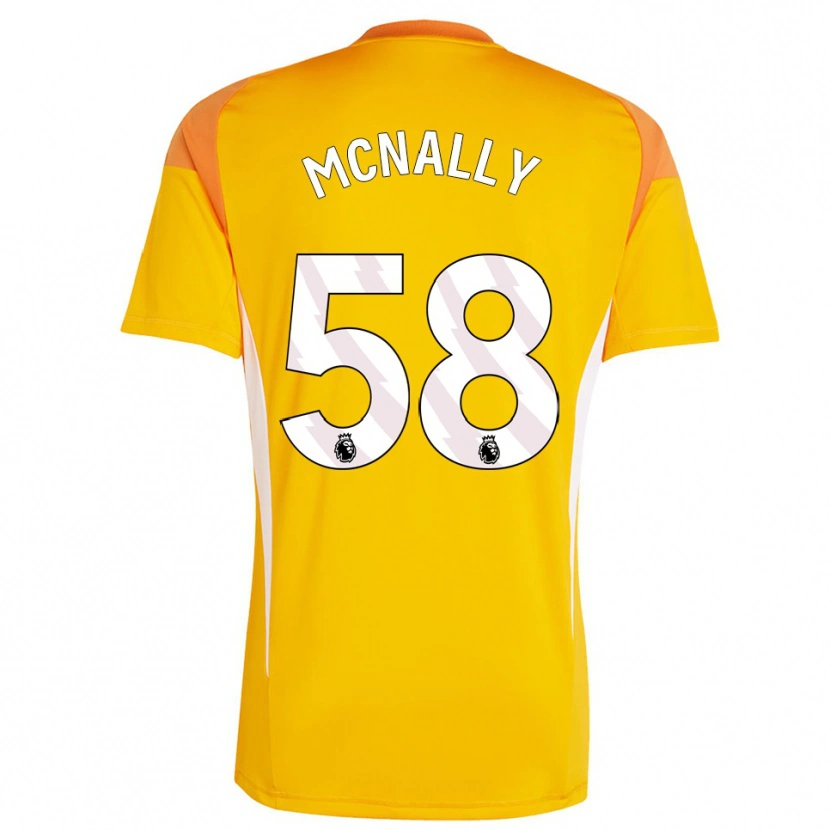 Danxen Mujer Camiseta Alfie McNally #58 Blanco Blanco Portero Equipación 2025/26 La Camisa México