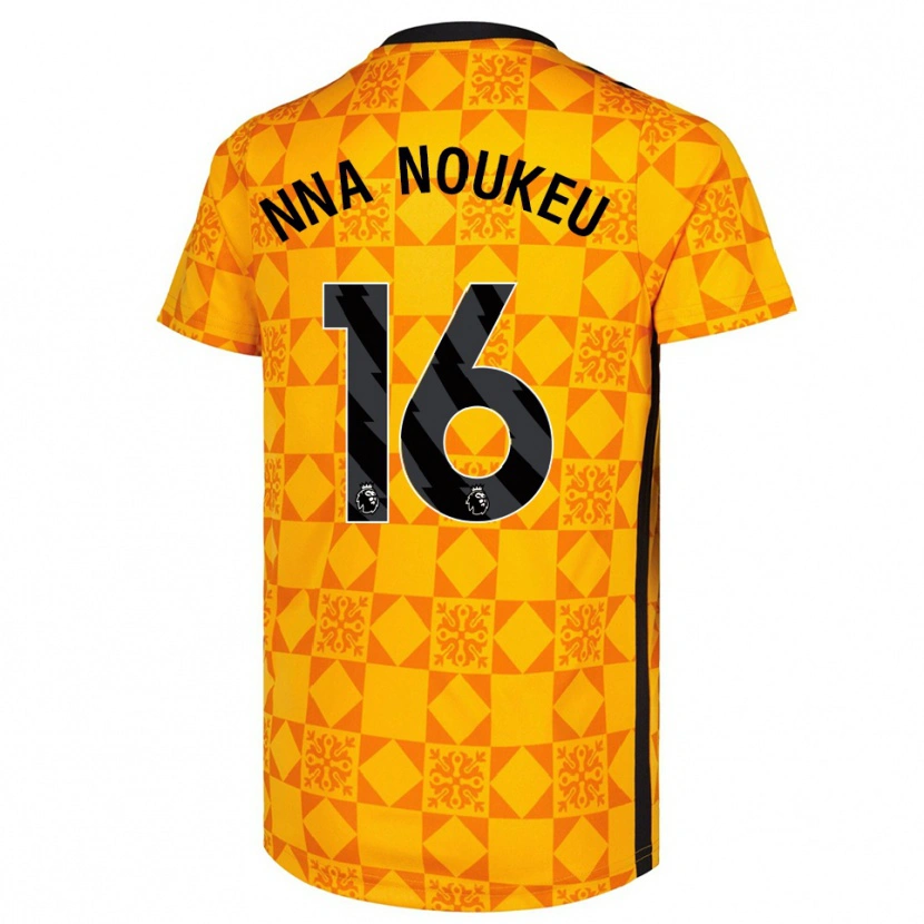 Danxen Mujer Camiseta Blondy Nna Noukeu #16 Amarillo Negro Portero Equipación 2025/26 La Camisa México