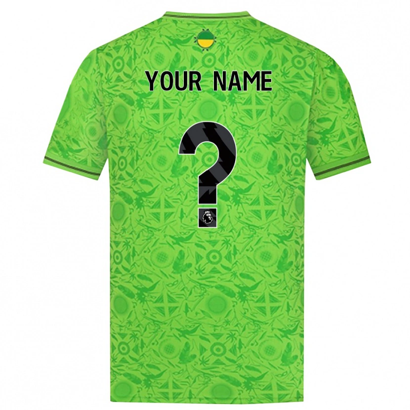 Danxen Mujer Camiseta Wolverhampton Wanderers Verde Negro Portero Equipación 2025/26 La Camisa México