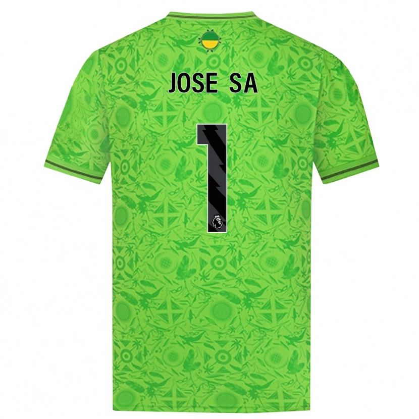 Danxen Mujer Camiseta José Sá #1 Verde Negro Portero Equipación 2025/26 La Camisa México