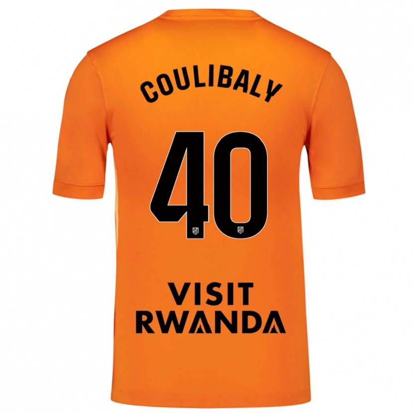 Danxen Mujer Camiseta Izan Coulibaly #40 Naranja Negro Portero Equipación 2025/26 La Camisa México