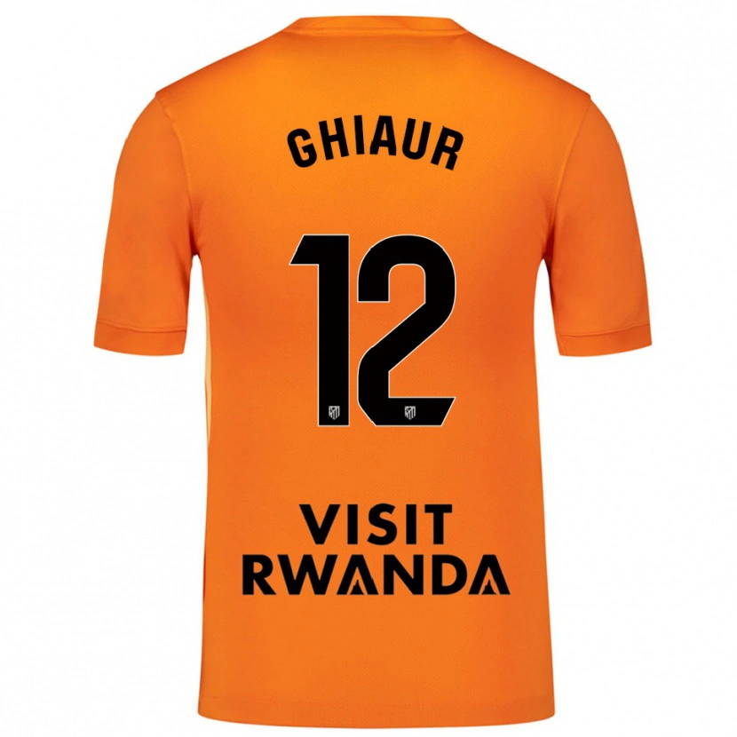 Danxen Mujer Camiseta Octavian Ghiaur #12 Naranja Negro Portero Equipación 2025/26 La Camisa México
