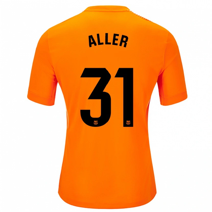 Danxen Mujer Camiseta Eder Aller #31 Naranja Negro Portero Equipación 2025/26 La Camisa México