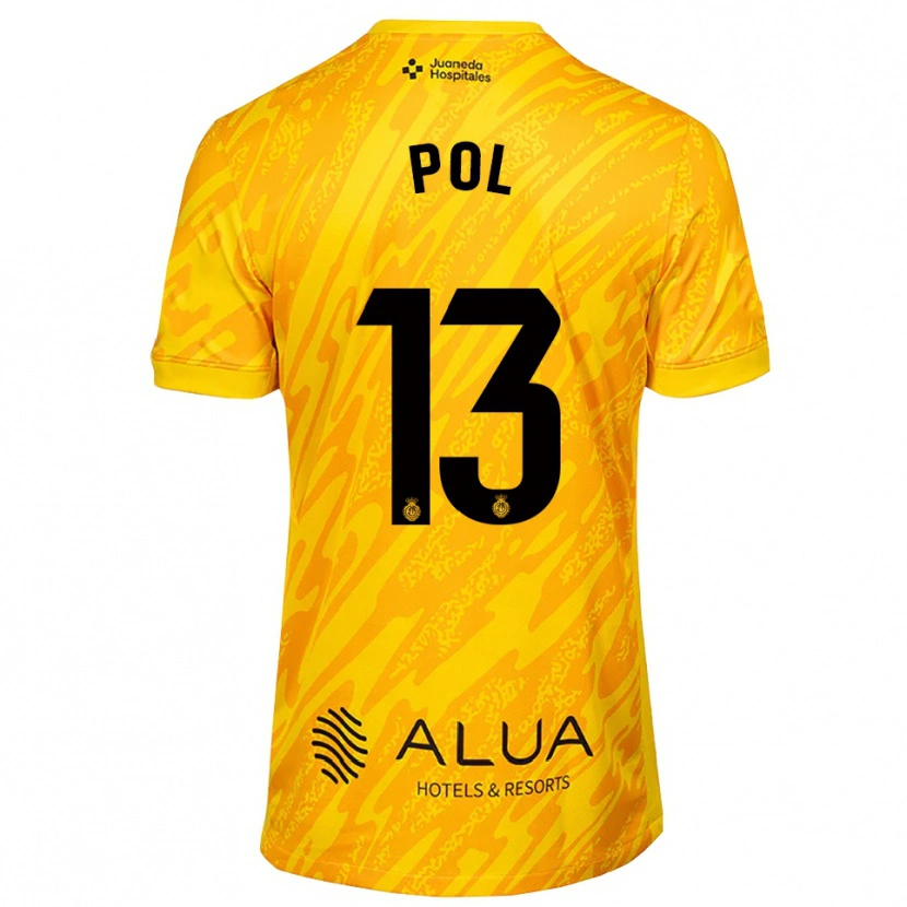 Danxen Mujer Camiseta Joan Pol #13 Naranja Negro Portero Equipación 2025/26 La Camisa México