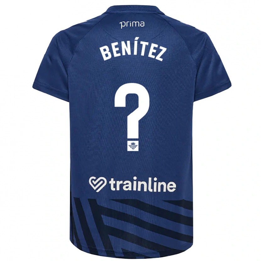 Danxen Mujer Camiseta David Benítez #0 Azul Real Blanco Portero Equipación 2025/26 La Camisa México