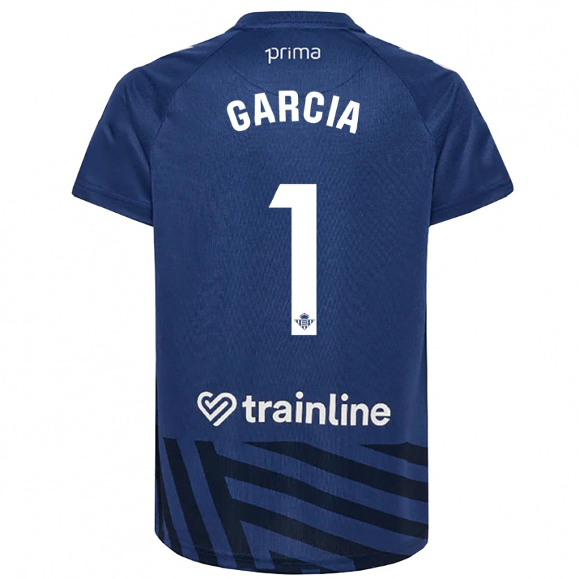Danxen Mujer Camiseta Germán García #1 Azul Real Blanco Portero Equipación 2025/26 La Camisa México