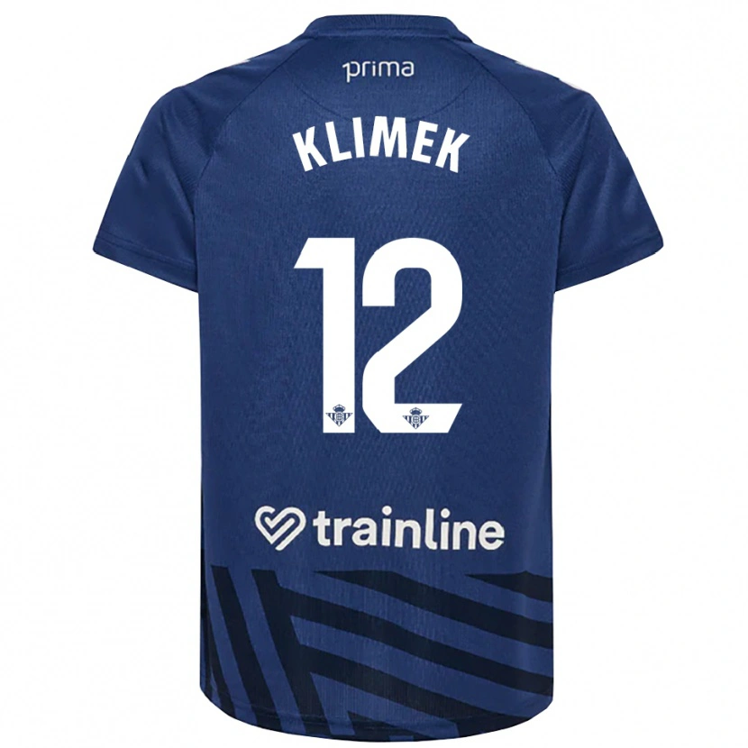 Danxen Mujer Camiseta Bruno Klimek #12 Azul Real Blanco Portero Equipación 2025/26 La Camisa México