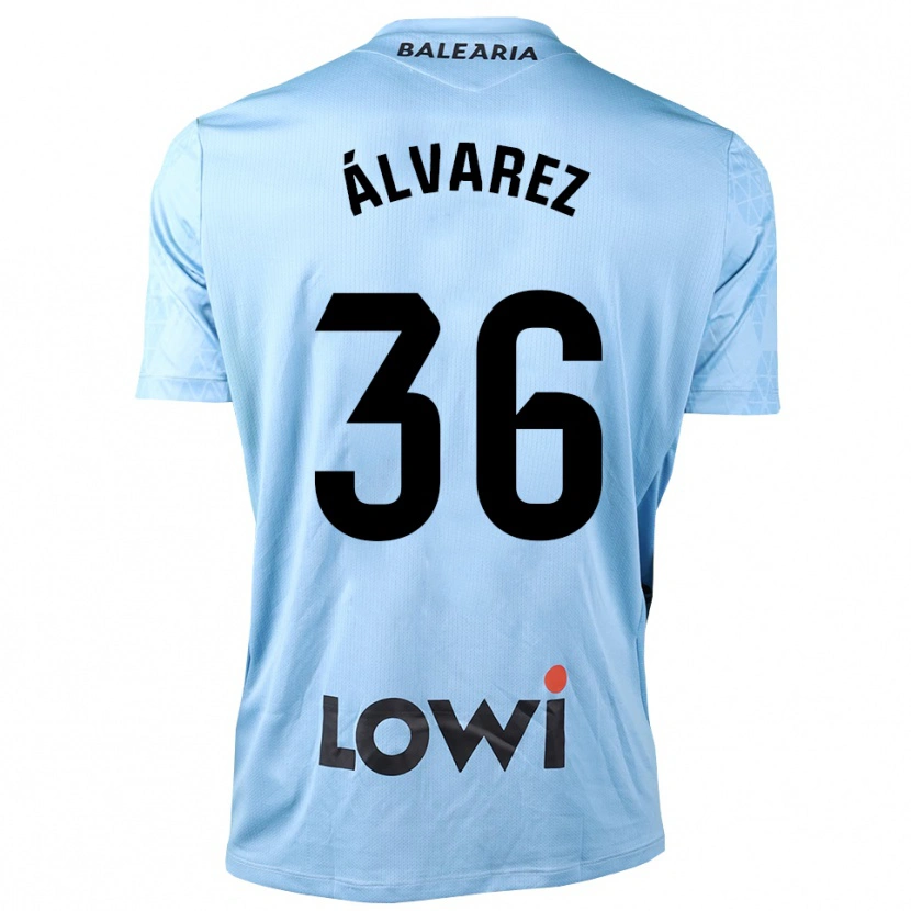 Danxen Mujer Camiseta Anna Álvarez #36 Azul Claro Negro Portero Equipación 2025/26 La Camisa México