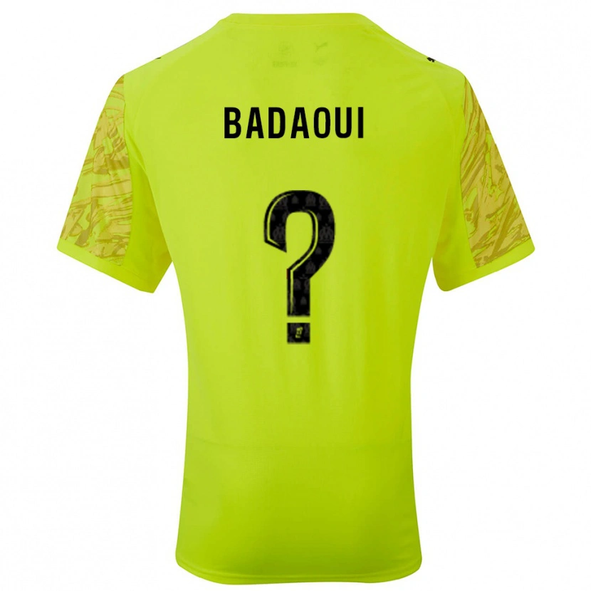 Danxen Mujer Camiseta Yassine Badaoui #0 Verde Fluorescente Negro Portero Equipación 2025/26 La Camisa México