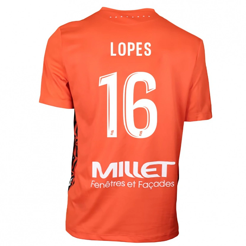 Danxen Mujer Camiseta Anthony Lopes #16 Naranja Blanco Portero Equipación 2025/26 La Camisa México
