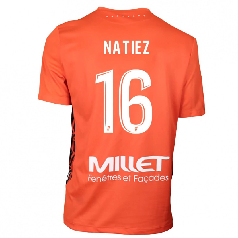 Danxen Mujer Camiseta Stanislas Natiez #16 Naranja Blanco Portero Equipación 2025/26 La Camisa México