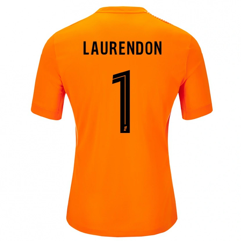 Danxen Mujer Camiseta Bilal Laurendon #1 Naranja Negro Portero Equipación 2025/26 La Camisa México