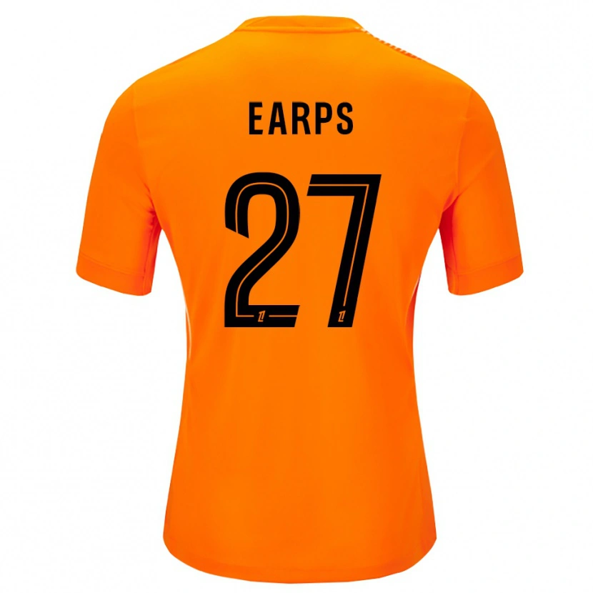 Danxen Mujer Camiseta Mary Earps #27 Naranja Negro Portero Equipación 2025/26 La Camisa México