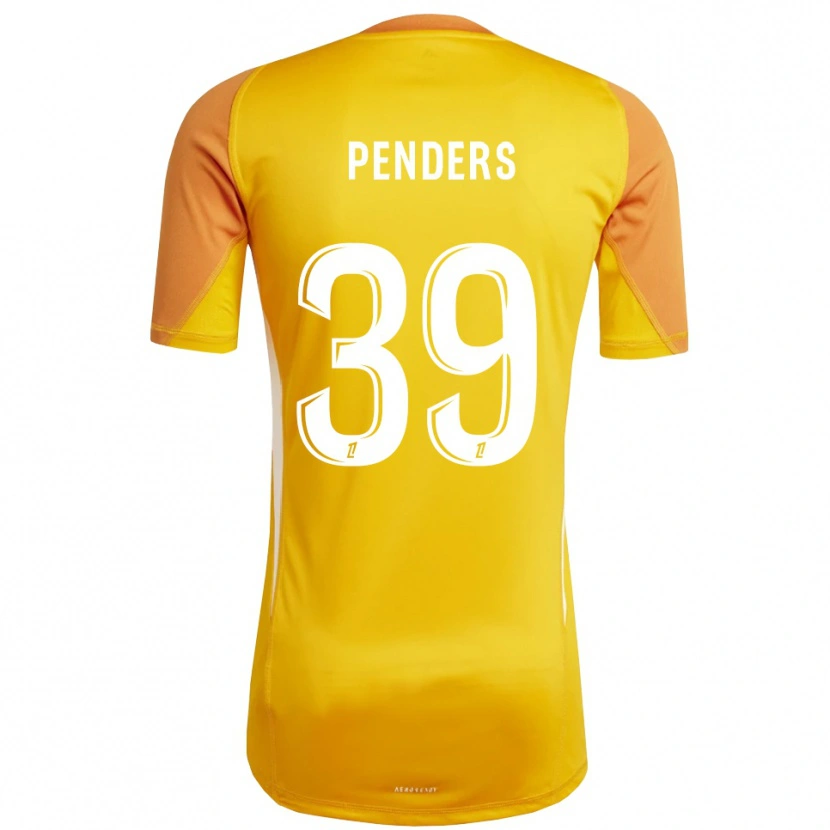 Danxen Mujer Camiseta Mike Penders #39 Naranja Blanco Portero Equipación 2025/26 La Camisa México